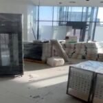 Commercial store site during fit-out